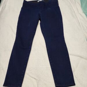 Old Navy Super Skinny Jeans Size 14 Short Navy Blue Stretch Mid-rise
